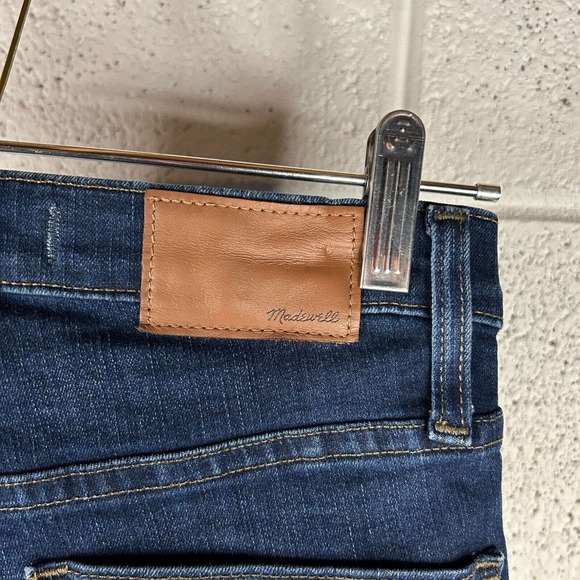 Madewell Womens Size 25 10" High-Rise Skinny Jeans Dark Wash Denim Stretch - Picture 7 of 9